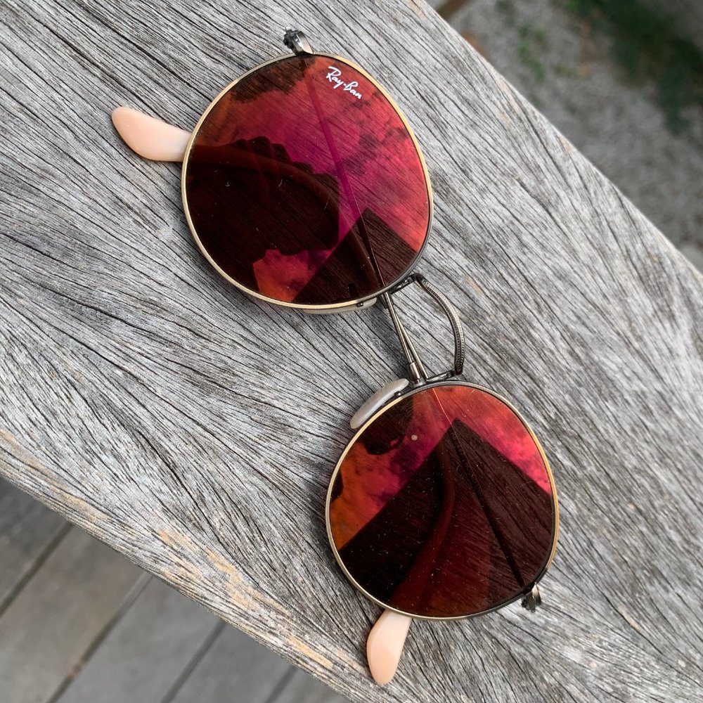 Red Circle Ray Bans - Unisex